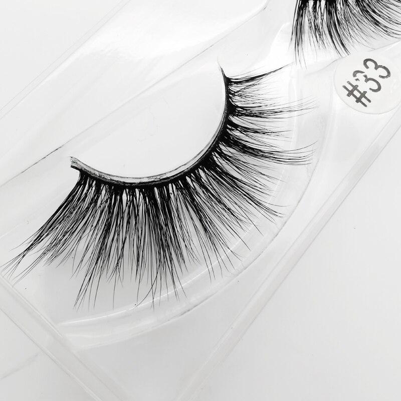 Mink Eye Lashes Wholesale 20/30/40/100 PCS Mink Fluffy Fake Eyelashes
