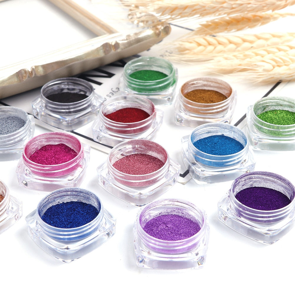 0.5g Nail Mirror Glitter Powder Metallic Color
