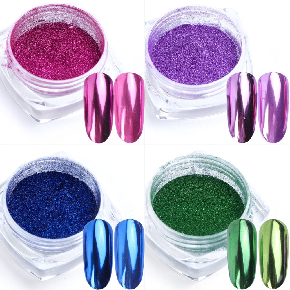 0.5g Nail Mirror Glitter Powder Metallic Color