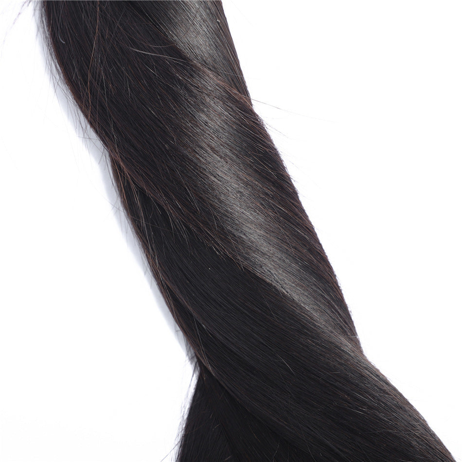 European And American Wigs, Real Hair Weaves, Natural Color, Smooth