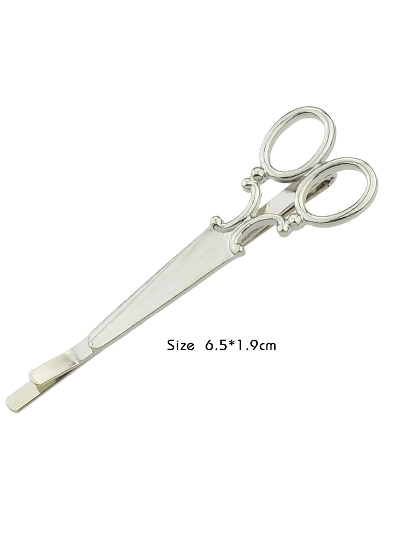 1pc Punk Gold Silver Scissors Hair Clips Barrette Women Fashion Hair