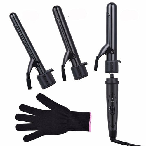 Curling Iron 3 In 1  Professional Instant Heat Up  Wand Set with 3