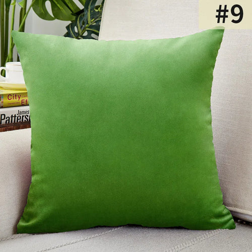 Velvet Cushion Cover Solid Color Throw Pillow Covers for Living Room