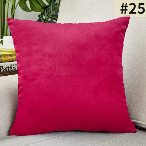 Velvet Cushion Cover Solid Color Throw Pillow Covers for Living Room