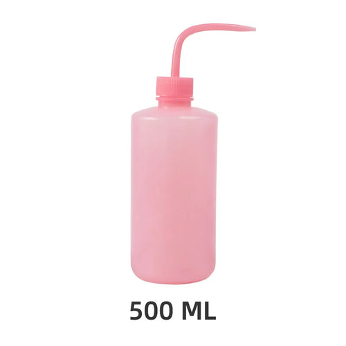 250/500ml Eyelash Cleaning Washing Bottle Curved Spout Cleaner
