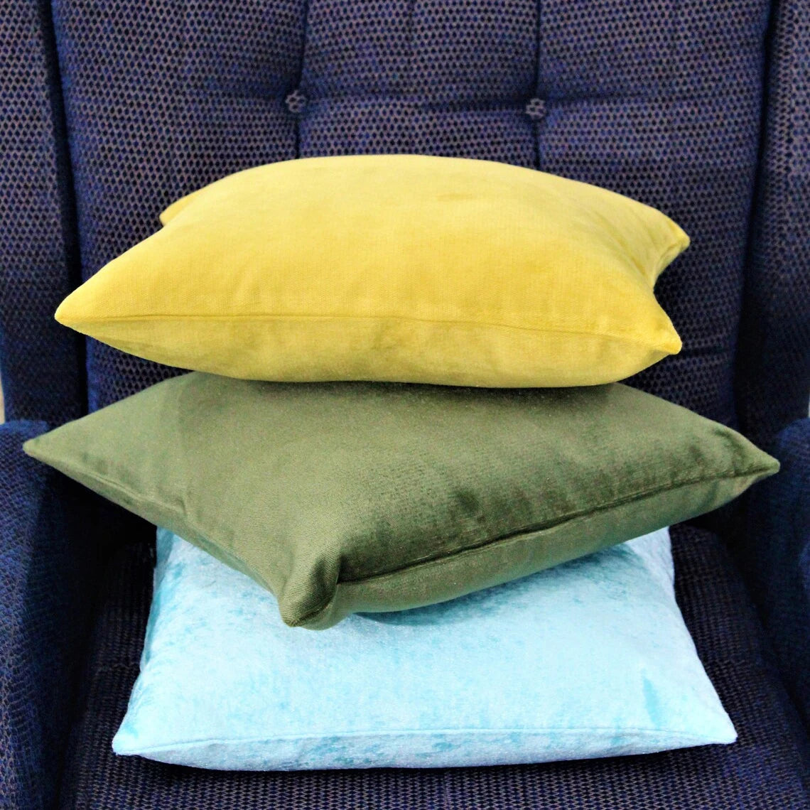 Velvet Cushion Cover Solid Color Throw Pillow Covers for Living Room