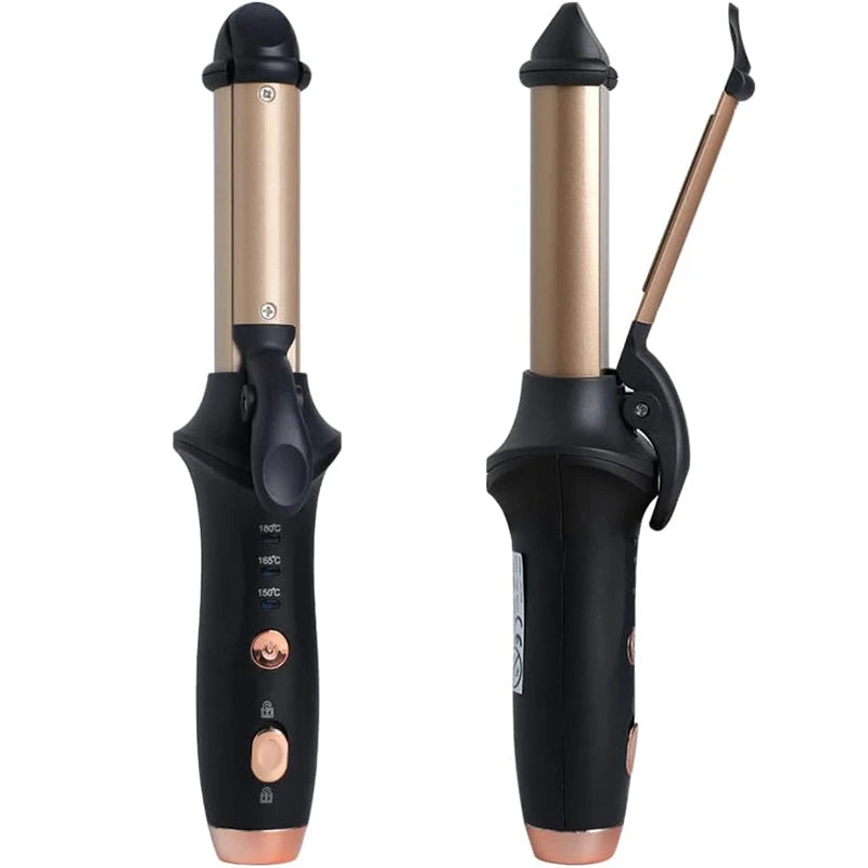 Mini Hair Curling Iron Straightener 2 in 1 Travel Mini Curling Wand