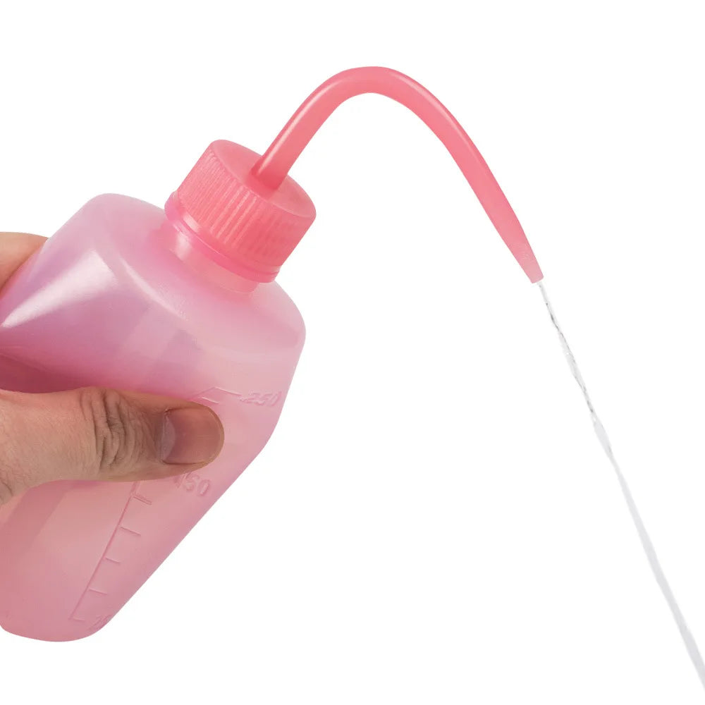250/500ml Eyelash Cleaning Washing Bottle Curved Spout Cleaner