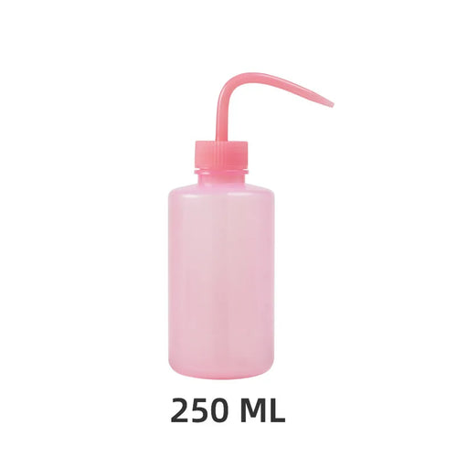 250/500ml Eyelash Cleaning Washing Bottle Curved Spout Cleaner