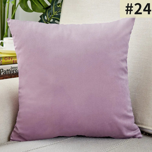 Velvet Cushion Cover Solid Color Throw Pillow Covers for Living Room