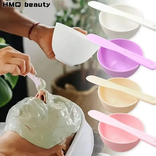 Face Mask Mixing Bowl Set Facial Skin Care Tools Kit Silicone Mask