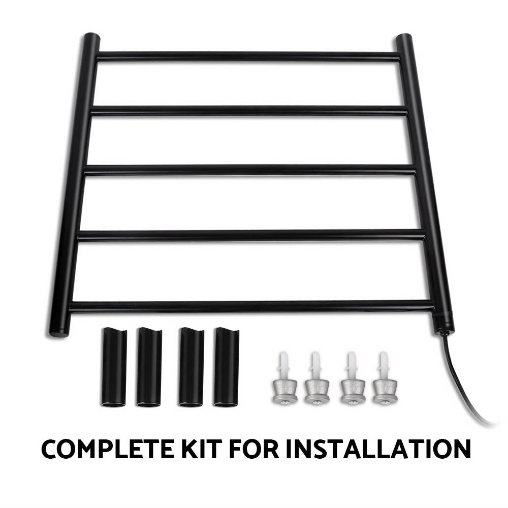 Devanti Heated Towel Rail Electric Warmer Heater Rails Holder Rack