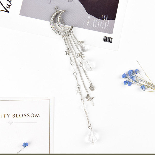 Crystal Moon Hair Clip